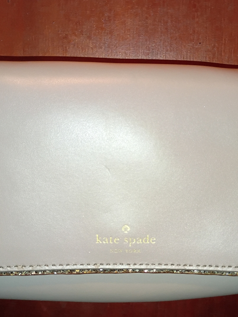 kate spade Pale Pink Leather Crossbody with Gold Logo